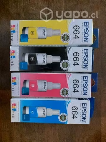 Tintas epson 664 y 504