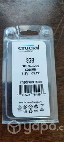 Memoria Ram DDR4 8Gigss