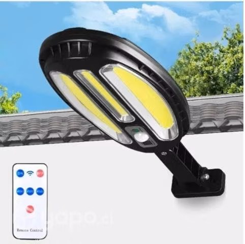 Foco solar con luz led y sensor de movimiento +con