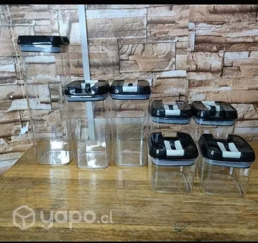 Set de 7 contenedores de alimentos