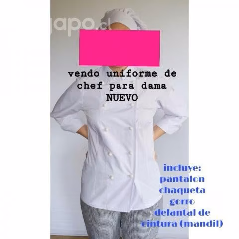 UNIFORME NUEVO DE chef para mujer