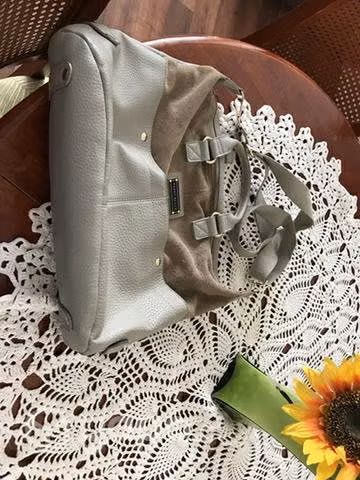 Hermosa cartera Gris