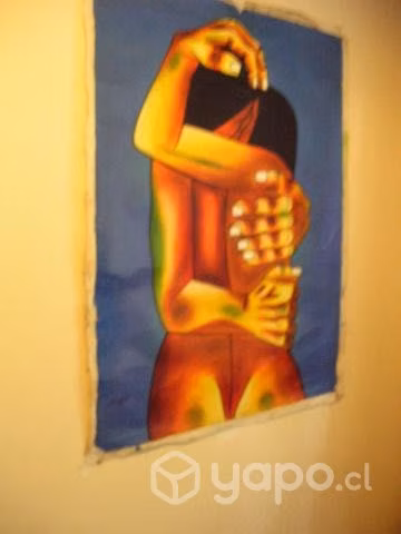 Oleo de pintor ecuatoriano, antiguo