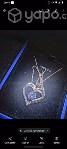 Collar corazon con luz
