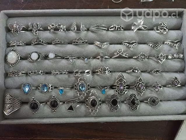Anillos bañados en plata