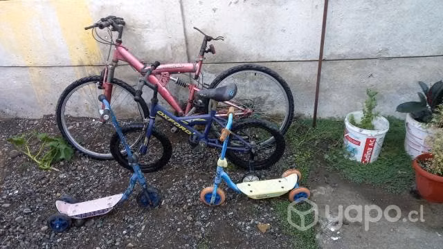 2 bicicleta y 2 mono patin aprovechen