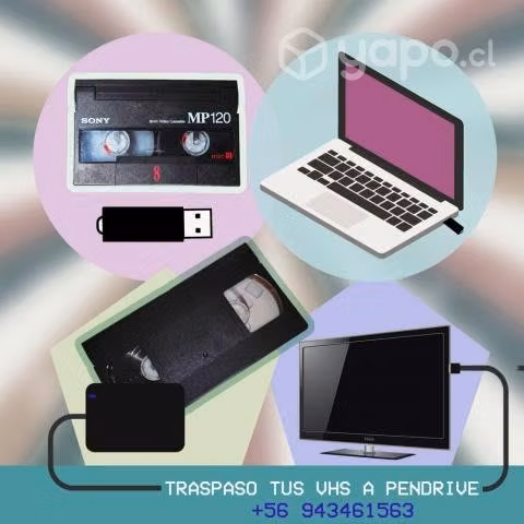Traspaso VHS a pendrive HI8 8mm VHS-C Mini DV