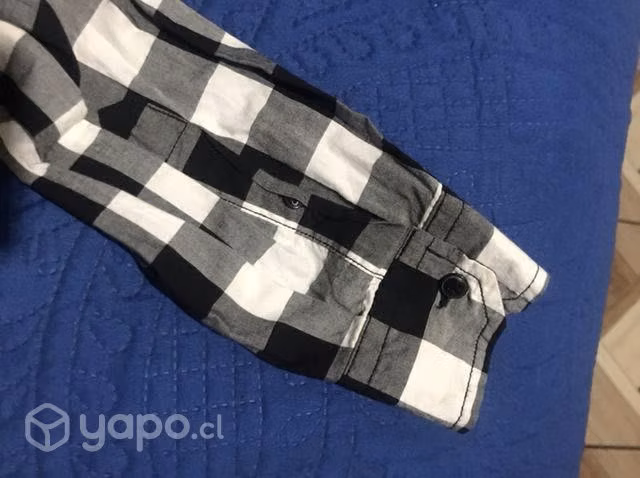 Camisa blanca y negro XL NUEVA - Imagen 3