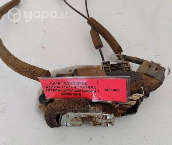 Chapa Con Cierre Central Puerta Tras Der (NP31024)
