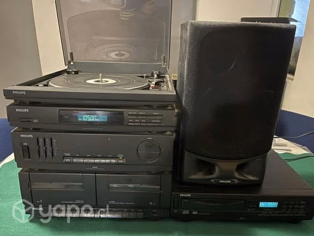 Equipo Antiguo Philips Tocadisco, cd y casetera