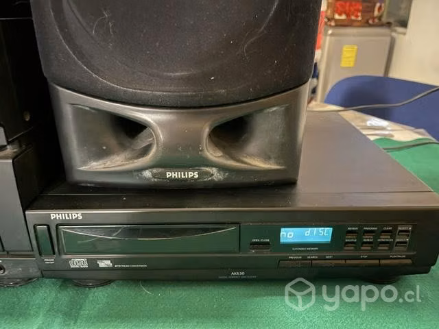 Equipo Antiguo Philips Tocadisco, cd y casetera