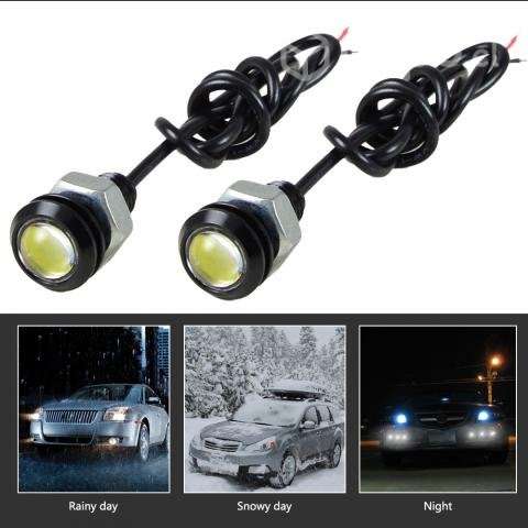 Neblineros Led Ojo De Águila De 12v X5 Un - Imagen 2