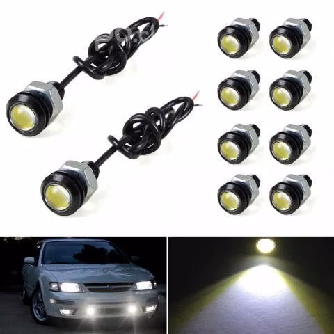 Neblineros Led Ojo De Águila De 12v X5 Un
