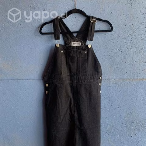 Jardinera jeans negro NUEVA Opossite TALLA S