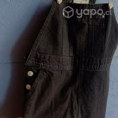 Jardinera jeans negro NUEVA Opossite TALLA S - Imagen 3