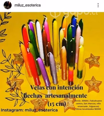 Velas estéticas para cábalas de año nuevo y para c