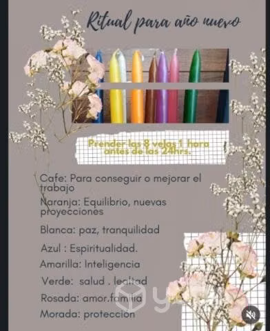 Velas estéticas para cábalas de año nuevo y para c