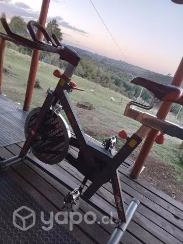 Bicicleta spinning+ pesas