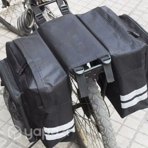 Bolso Bicicleta Organizador Tela 70x30x12 CM Negro