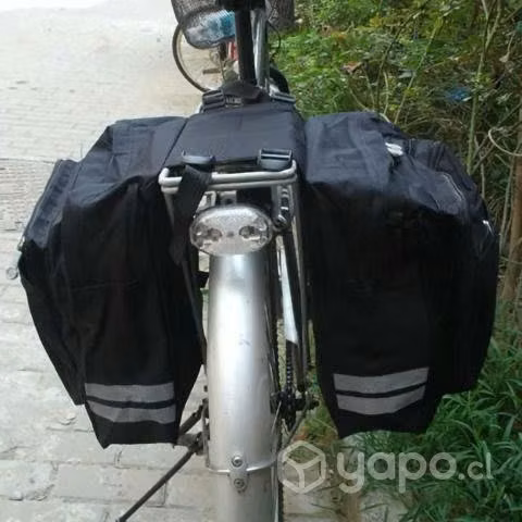 Bolso Bicicleta Organizador Tela 70x30x12 CM Negro