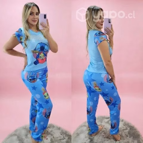 Pijama pantalón en piel de durazno