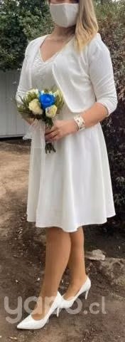 Hermoso vestido de novia civil