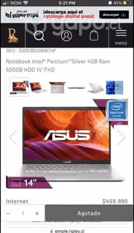 Laptop Asus X409MA