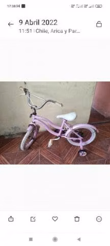 Bicicleta de niña, poco uso