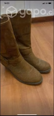 Botines gamuza talla 38 color café