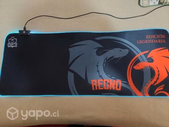 Mousepad RGB + Apoyabrazos RGB Regno