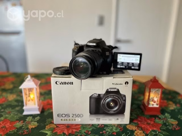 Canon EOS 250D/Rebel SL3,Kit Lente,Memoria,Estuche