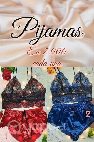 Lencería, colales y pijamas