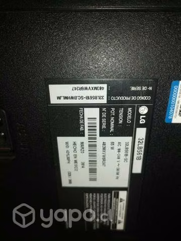 Tv para repuestos