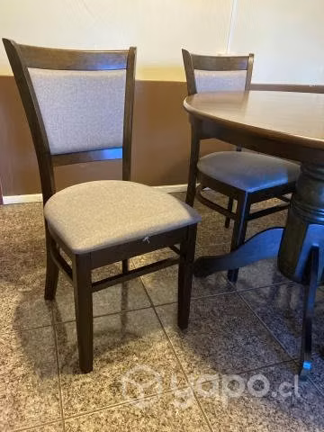 Comedor 4 sillas redondo