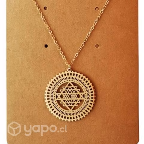 Sri Yantra colgante mandala collar - Imagen 3