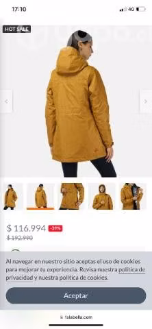 Parca haka Honu Impermeable