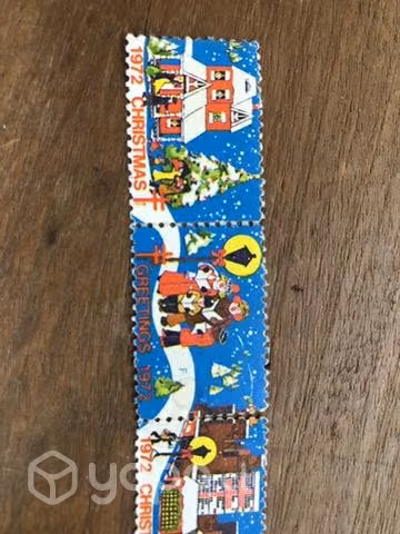 4 Estampillas Navidad 1972 EEUU - Imagen 2