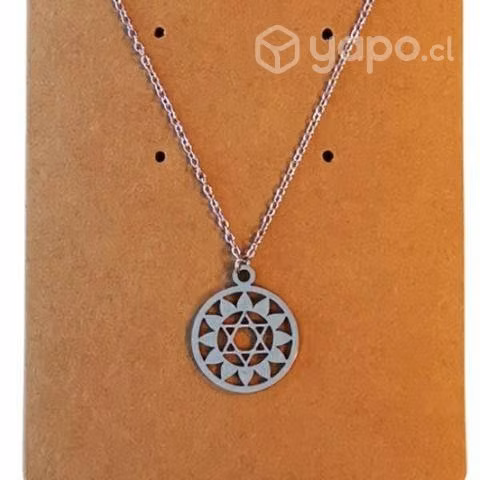 Merkabah geometría sagrada mandala colgante collar
