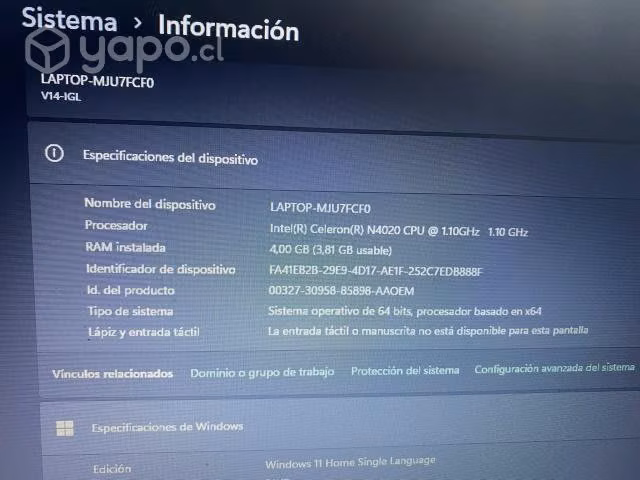 Notebook lenovo - Imagen 4