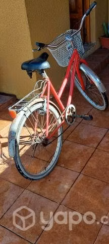 Bicicleta color rojo