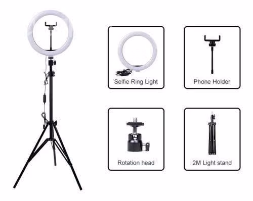 Aro De Luz Para Tiktok Youtuber Videollamada + Tri