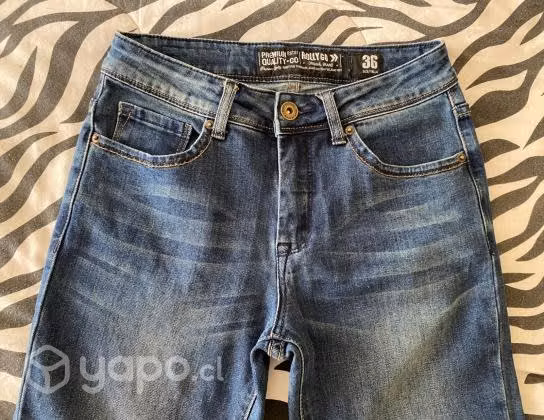 Jeans Rolly Go Mujer Regular Patas Anchas
