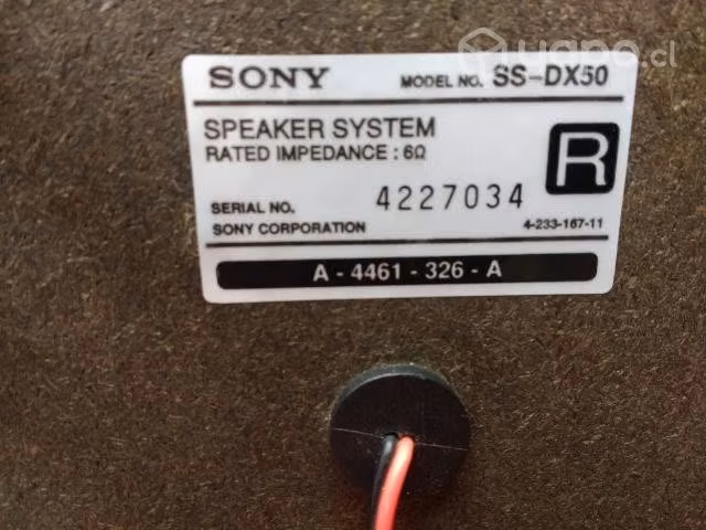 Bafles SONY IMPECABLES - Imagen 2