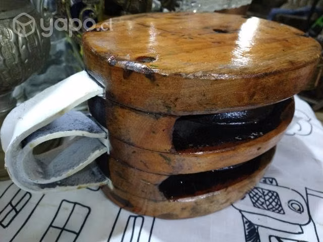 Antiguedad náutica, barco.moton ,roldana , pasteca - Imagen 2