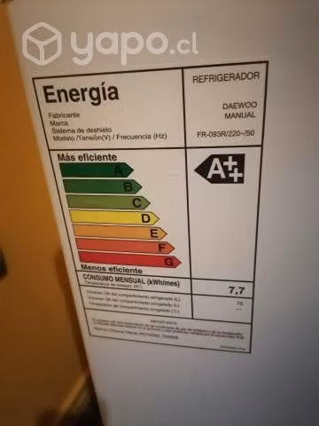 Frigobar Daewoo nuevo(unos días de uso)