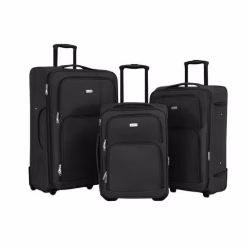 Juego 3 Maletas Mango Retráctil Travel Negro