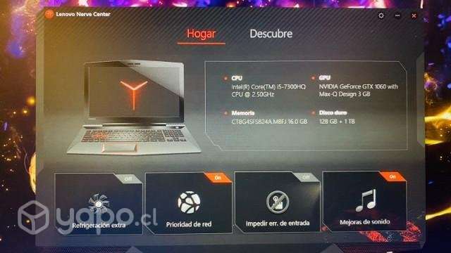 Laptop Lenovo legión Y520 - Imagen 2