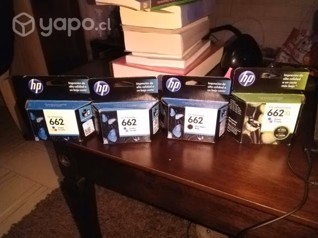 4 tintas hp 662 originales