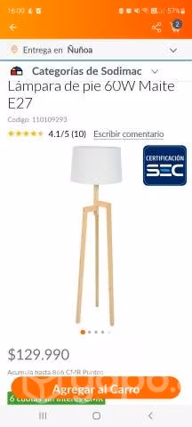 Lámpara de pie Homy - Imagen 2