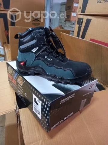 Botin v15 Nobuck VFLEX negro/azul